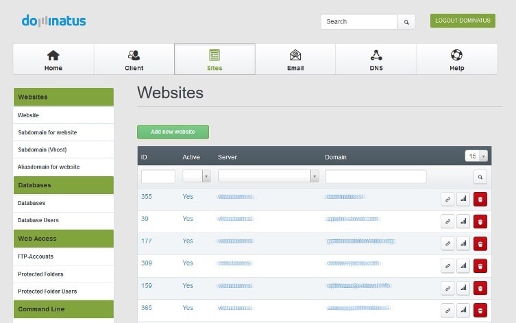 Dominatus web hosting