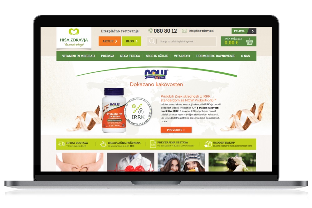 Poslije prenove web stranice hisa-zdravja.si